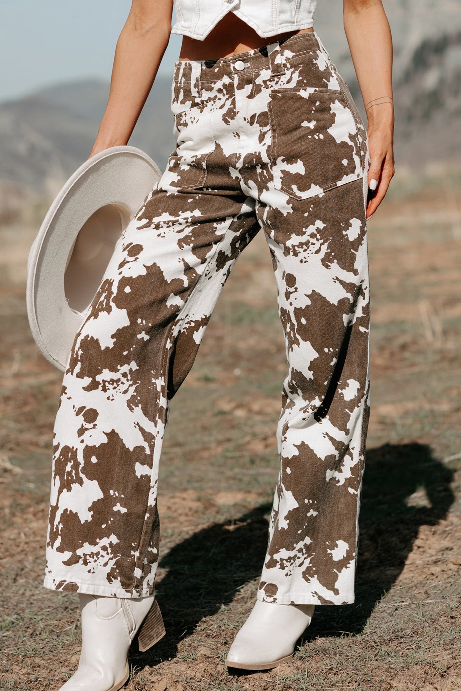 Moo-ve Over Cow Print Jeans