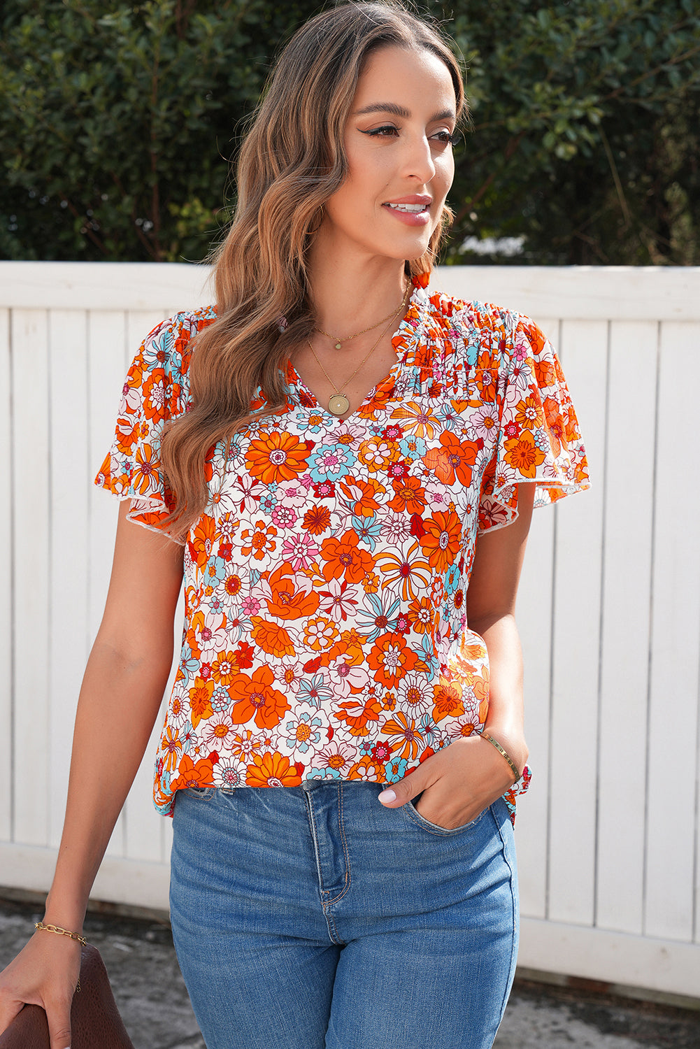 Orange Blossom Blouse