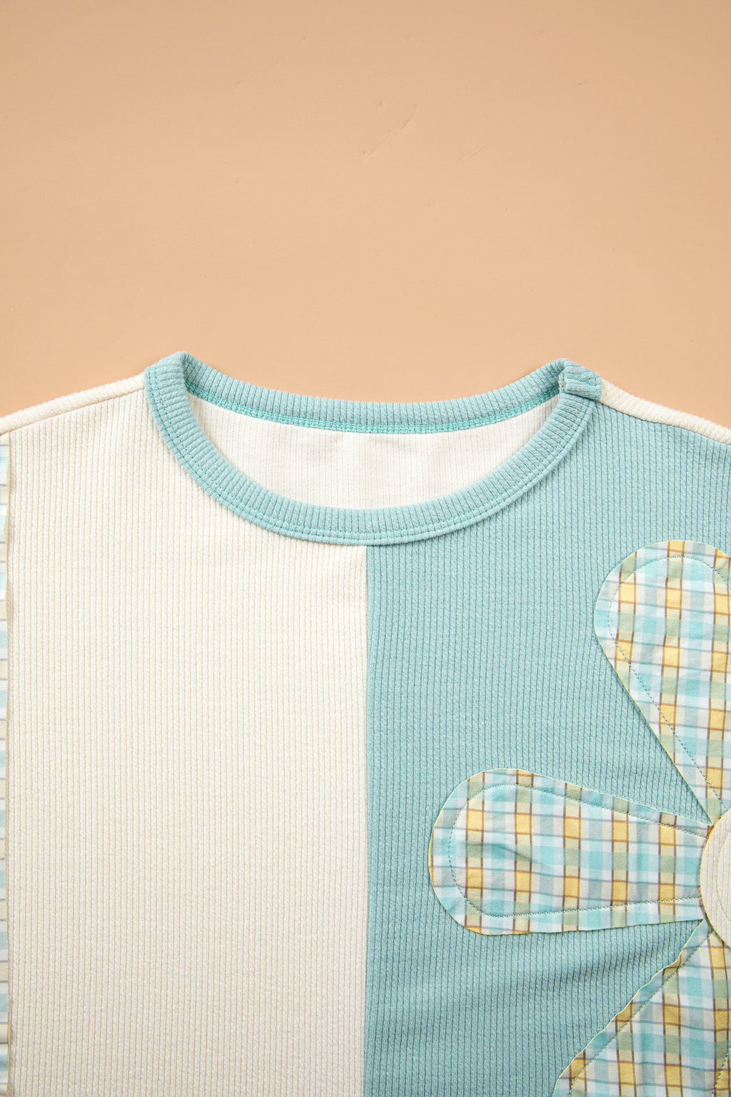 Country Blue Patchwork Top
