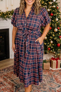 Timeless Tartan Belted Dress