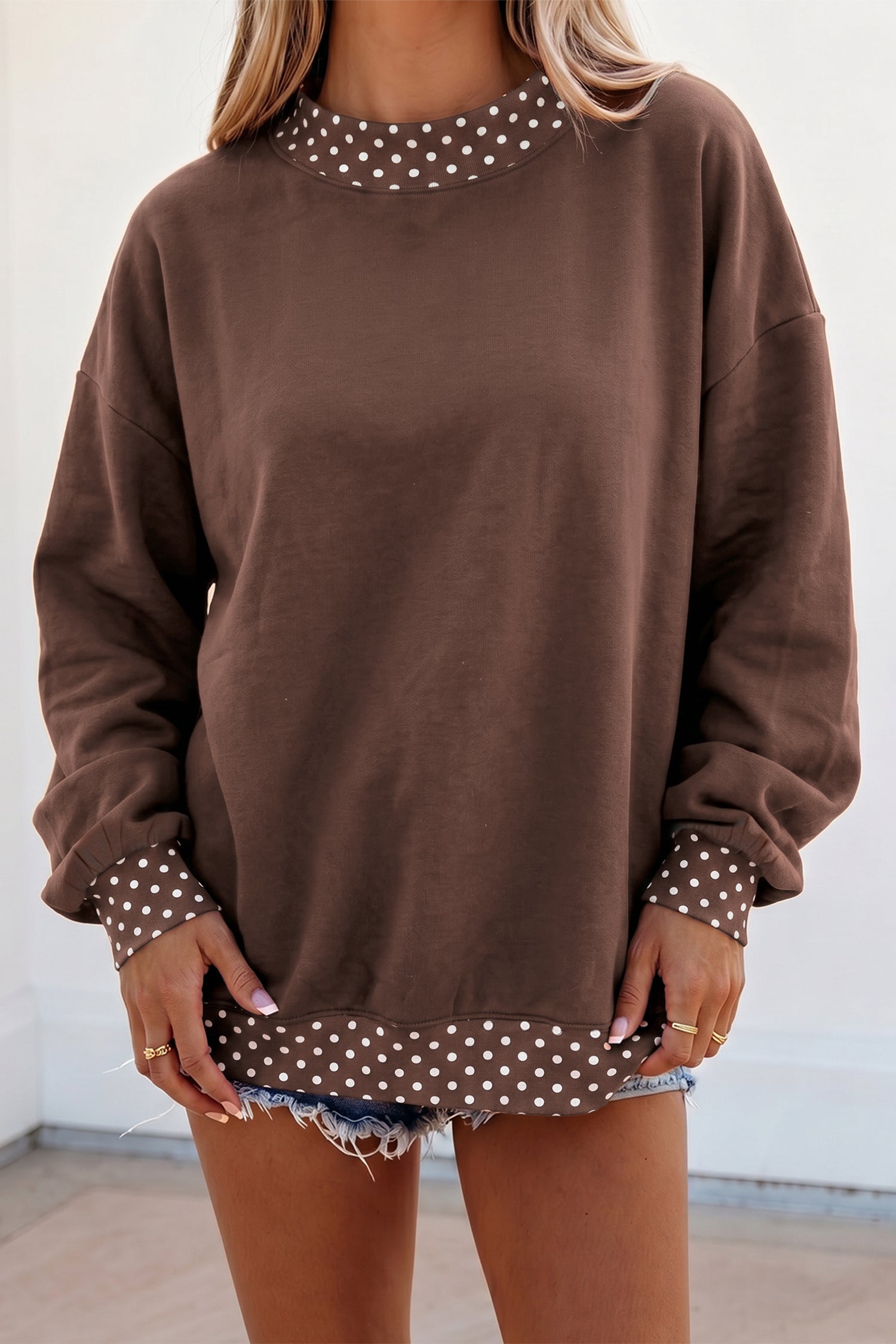 Polka Dot Sweatshirt