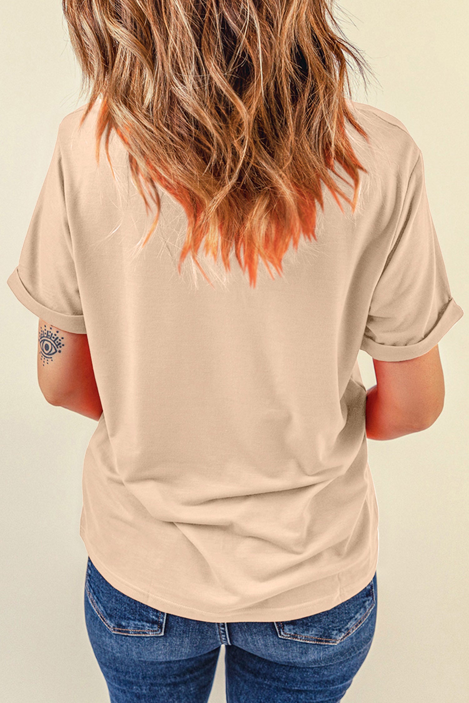 Khaki DARLIN Camo Letter Crewneck