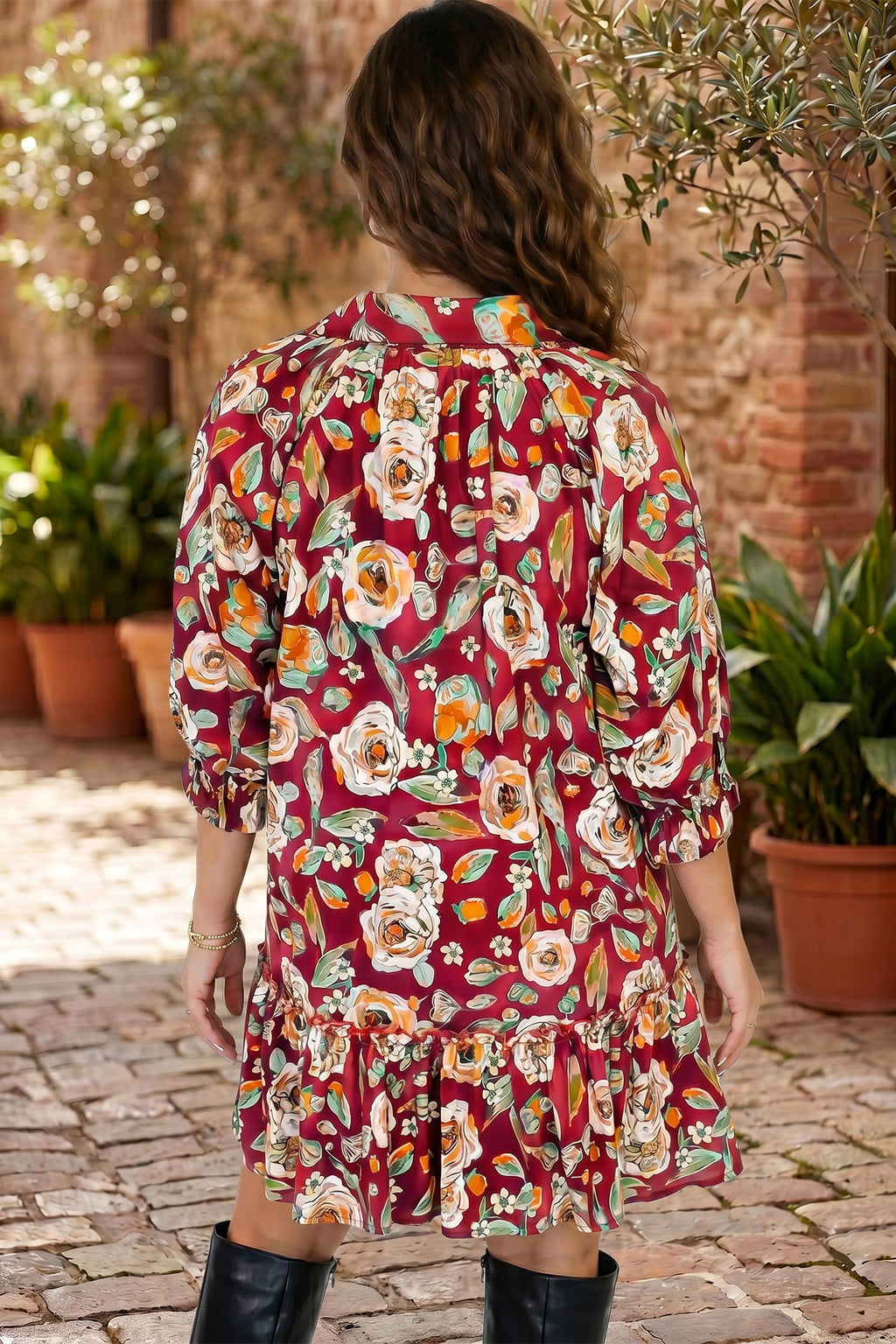 Ruby Floral Darling Dress