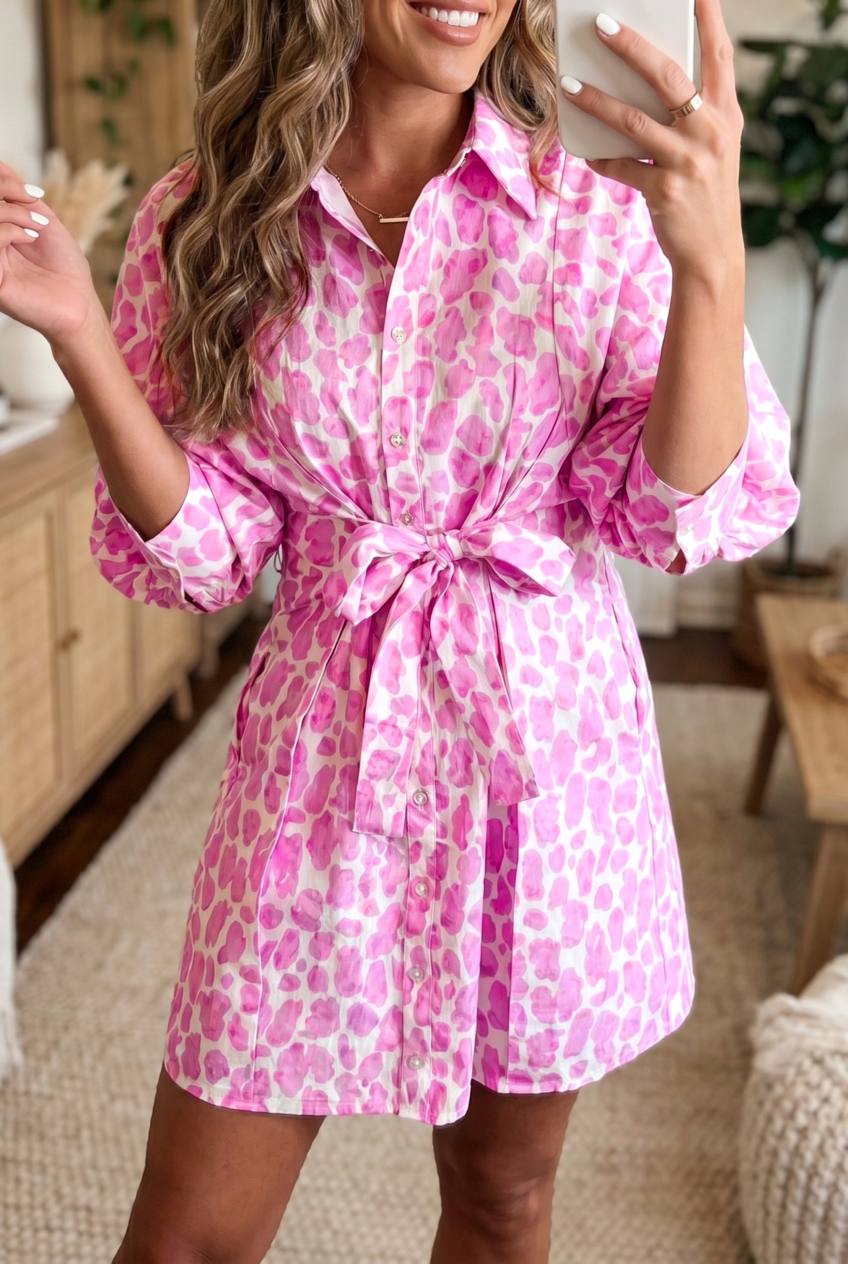 Pink Safari Dress