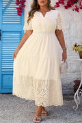 Apricot Plus Size Maxi Dress