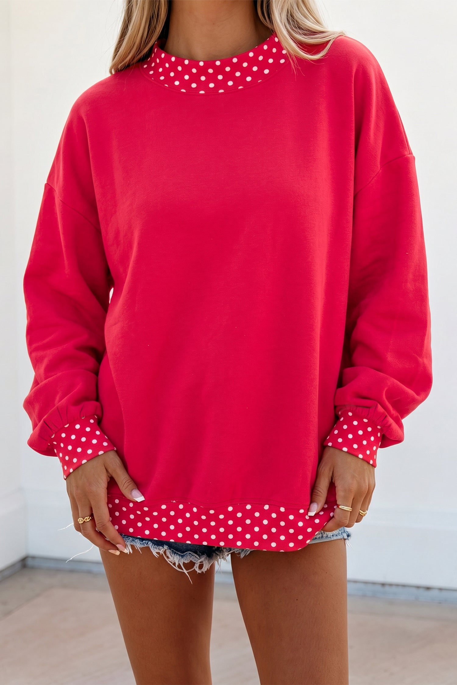 Polka Dot Sweatshirt