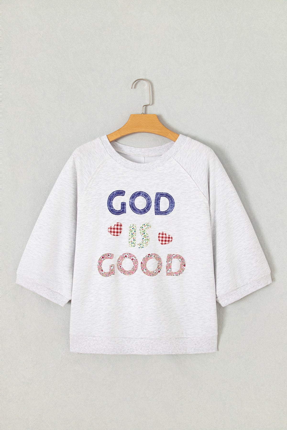 God Is Good Patchwork Tunic
