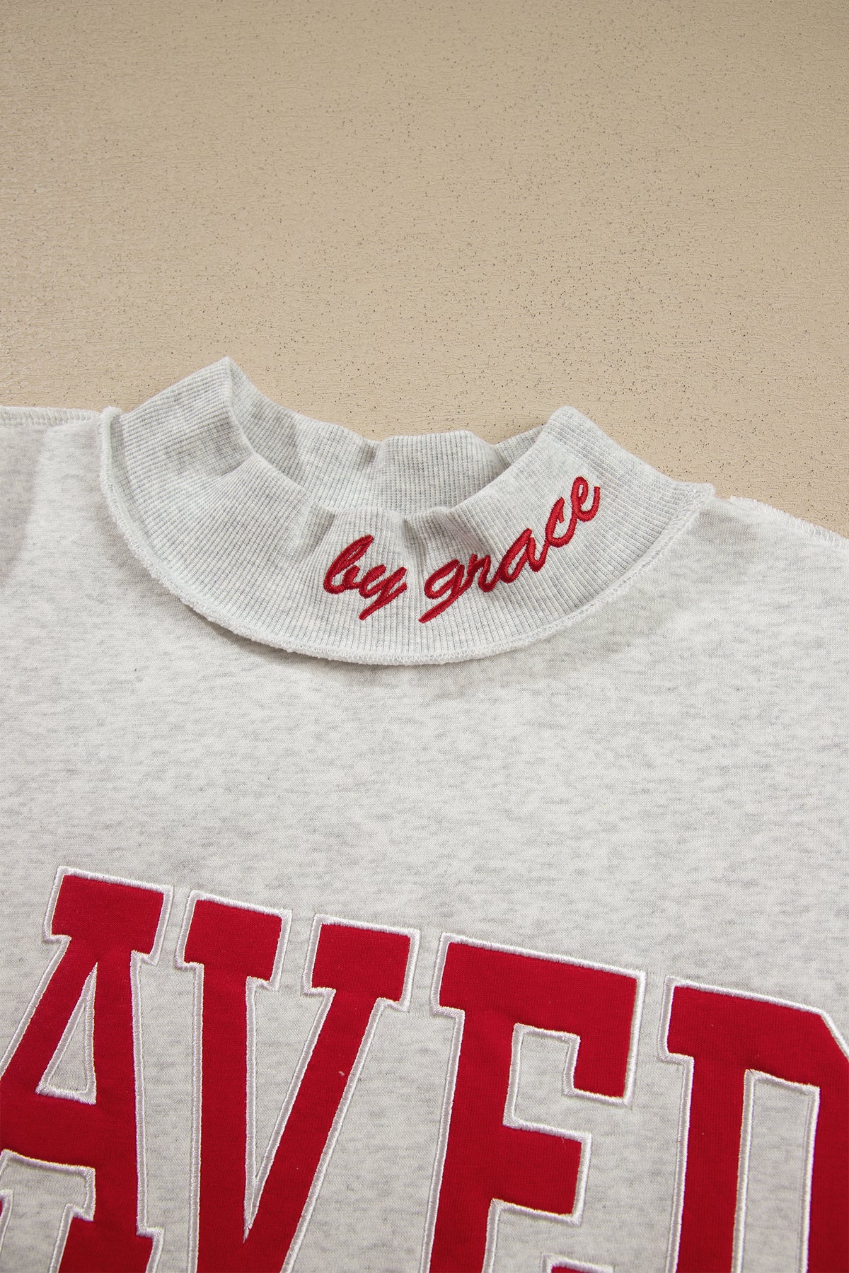 Saved By Grace Embroidered Sweatshirt