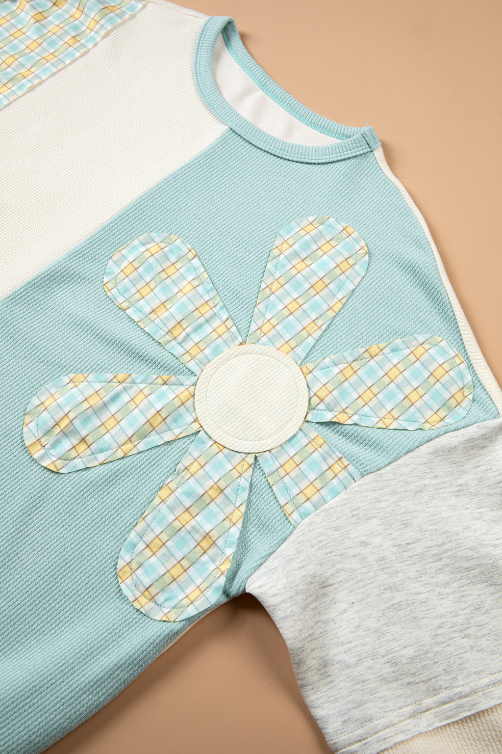 Country Blue Patchwork Top