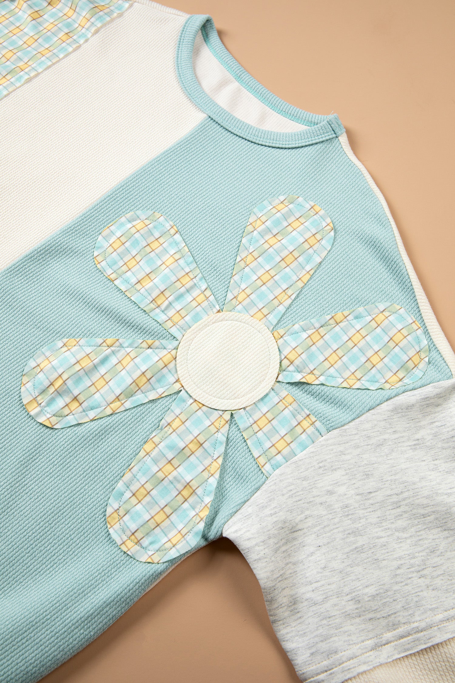 Country Blue Patchwork Top
