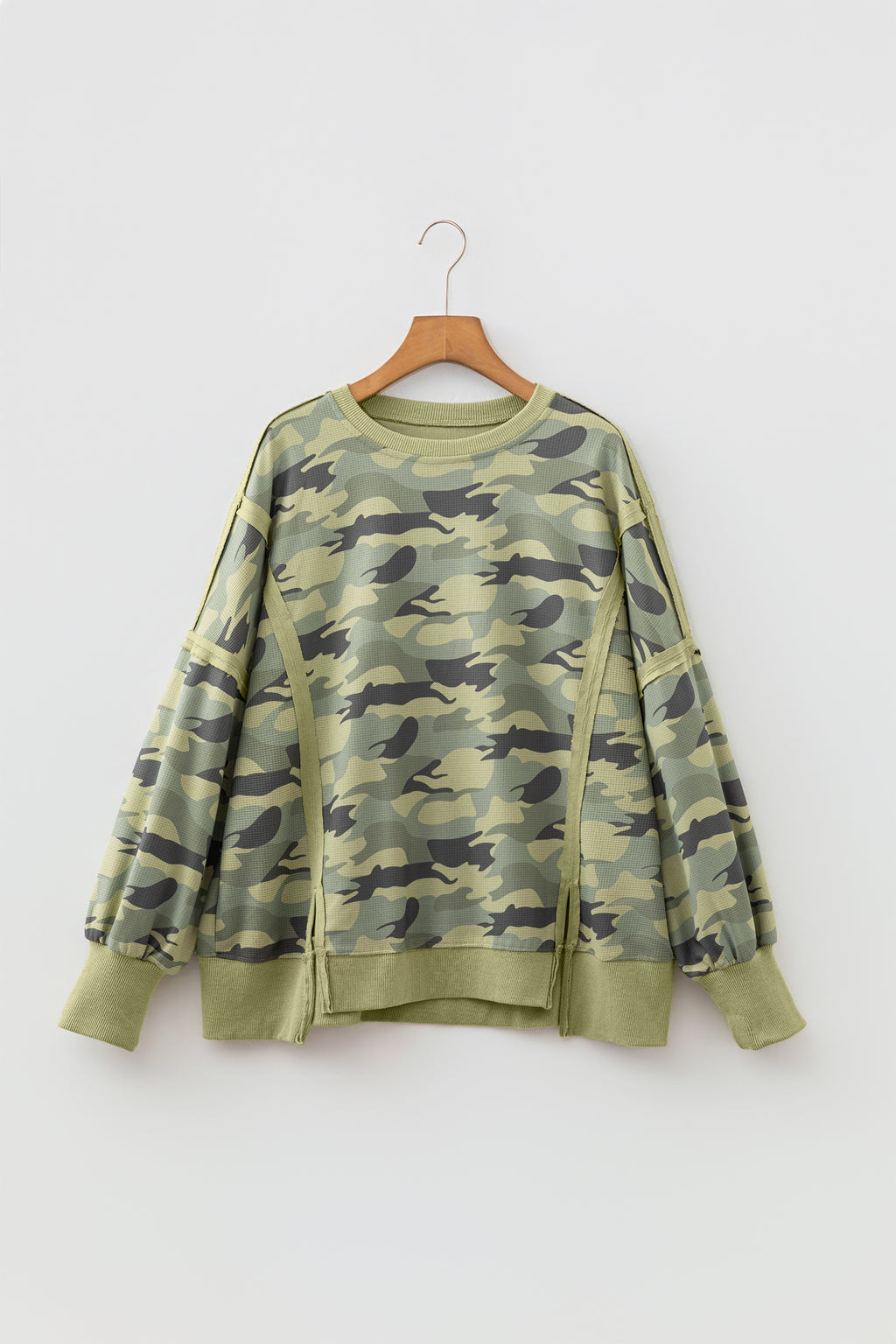 Camo Girl Waffle Knit Top