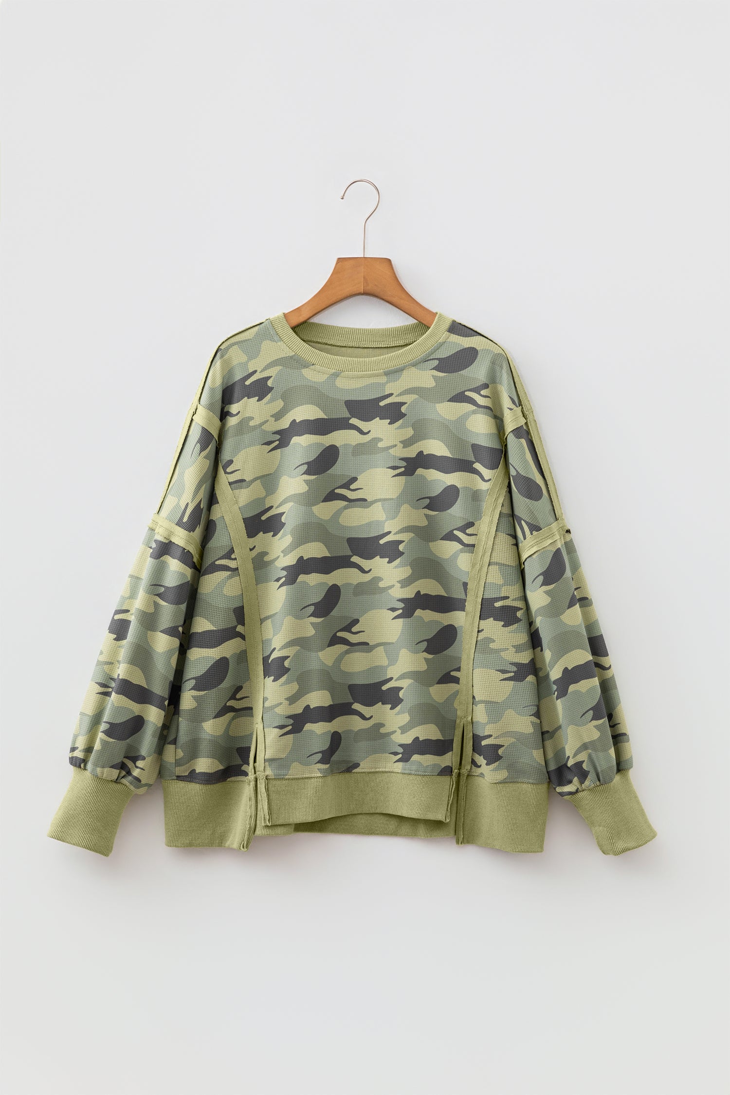 Camo Girl Waffle Knit Top