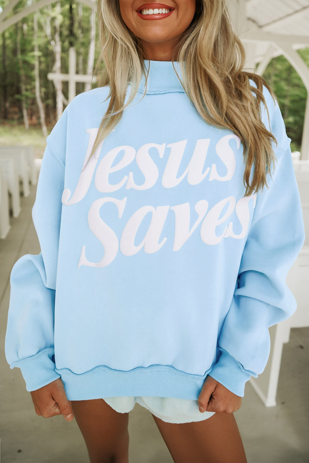 Jesus Saves Baggy Sweatshirt