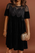 Little Black Velvet Dress