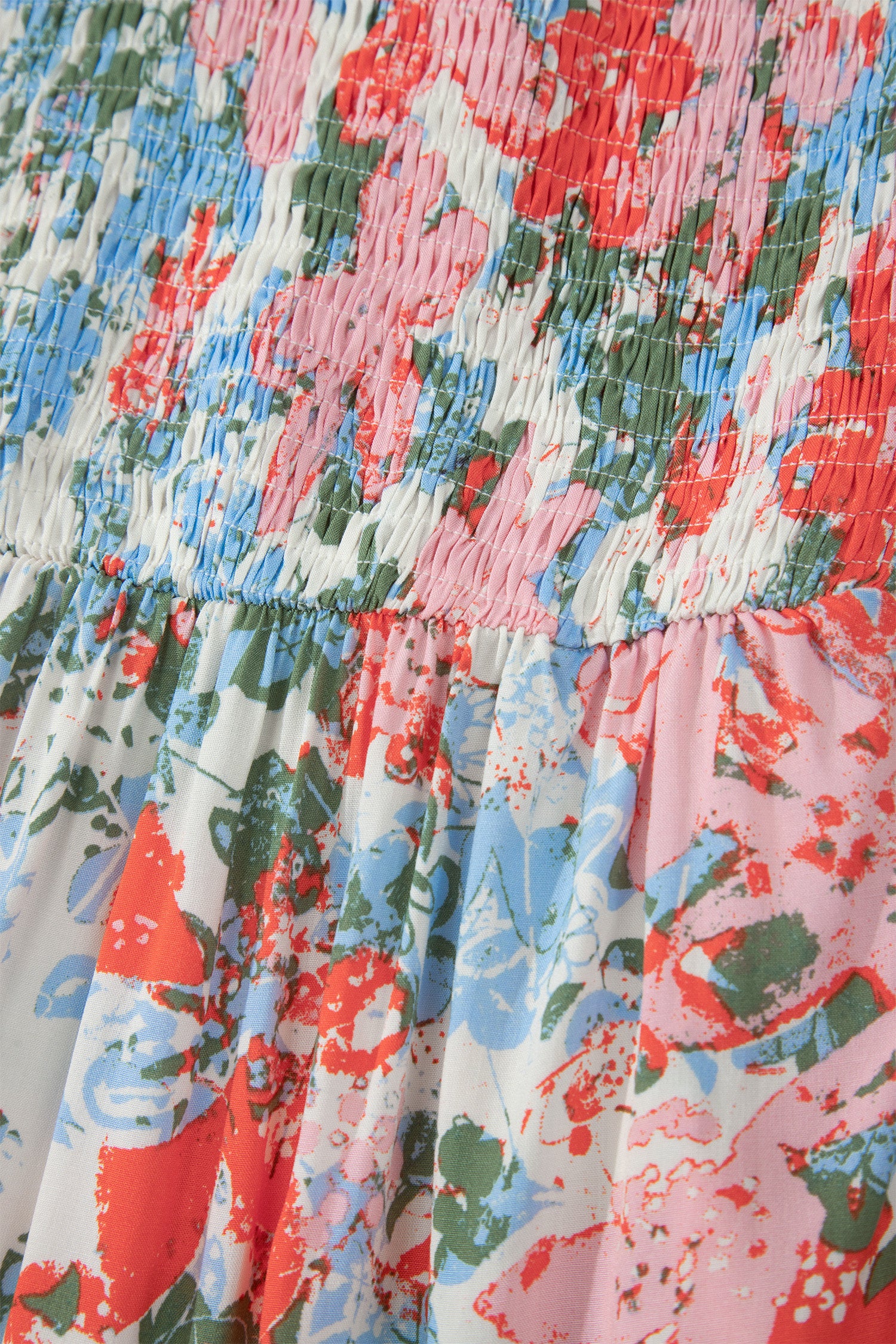 Apricot Floral Long Dress