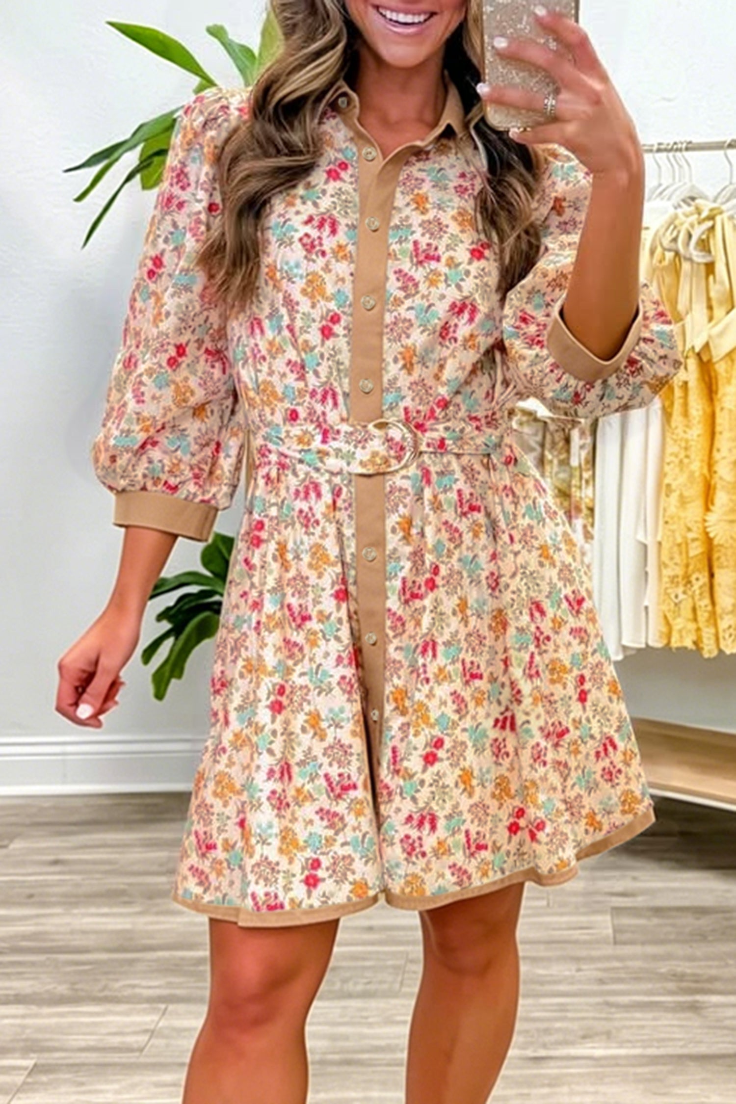 Southern Sunset Floral Dress