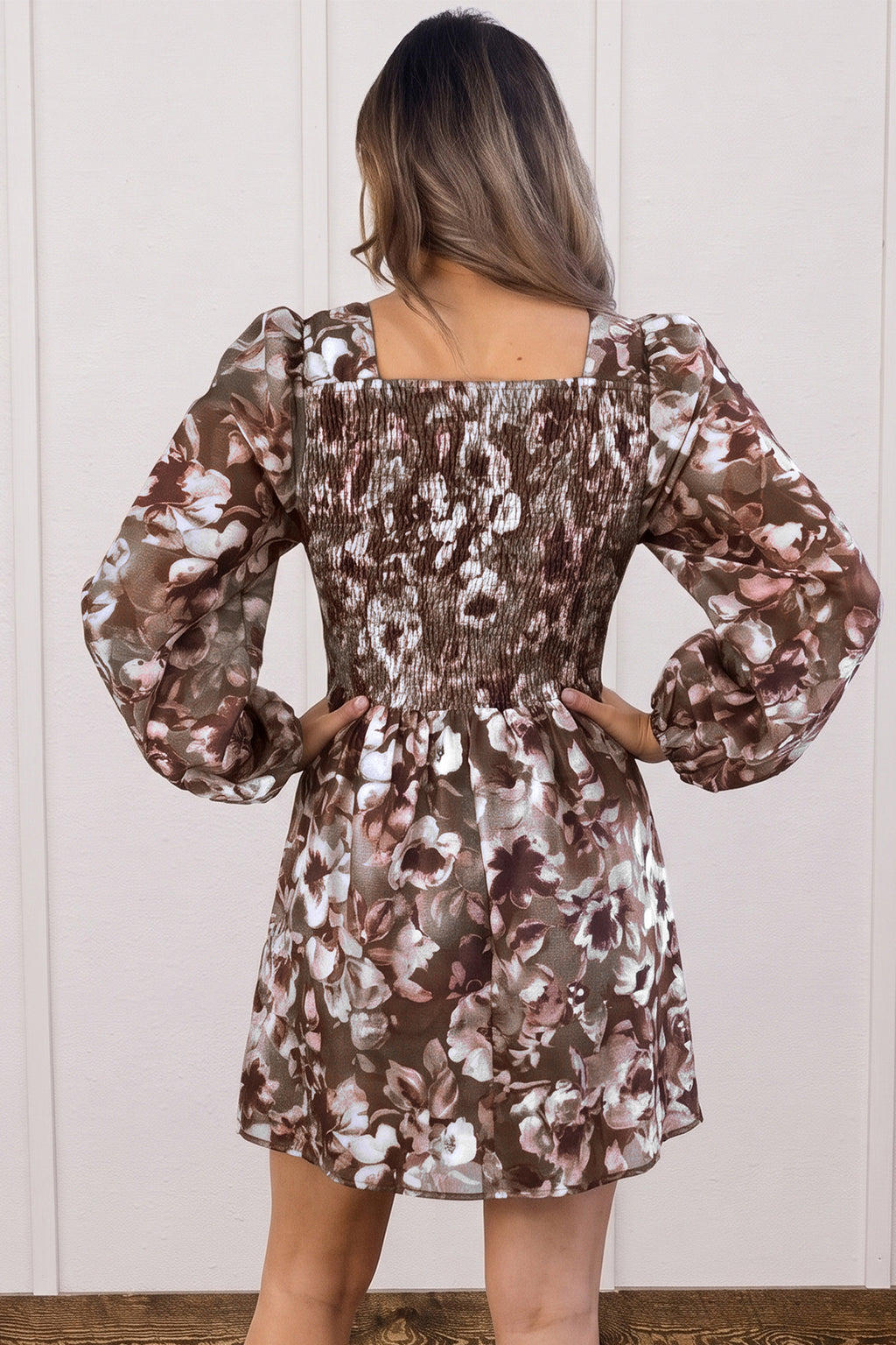 Coffeehouse Floral Dress