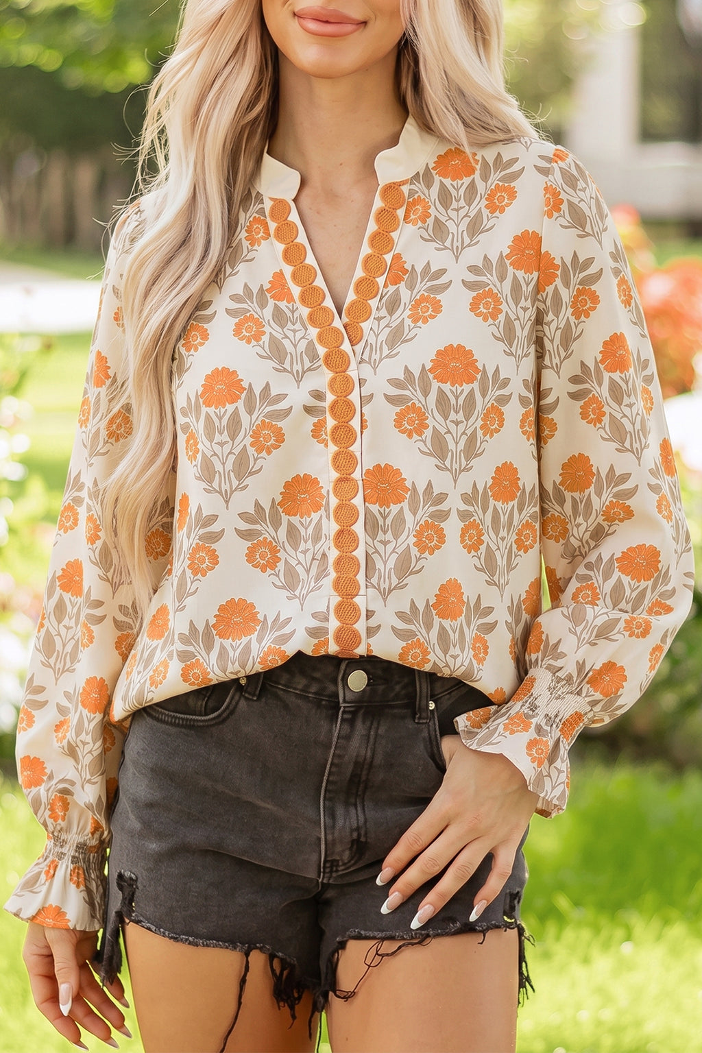 Pumpkin Petals Blouse