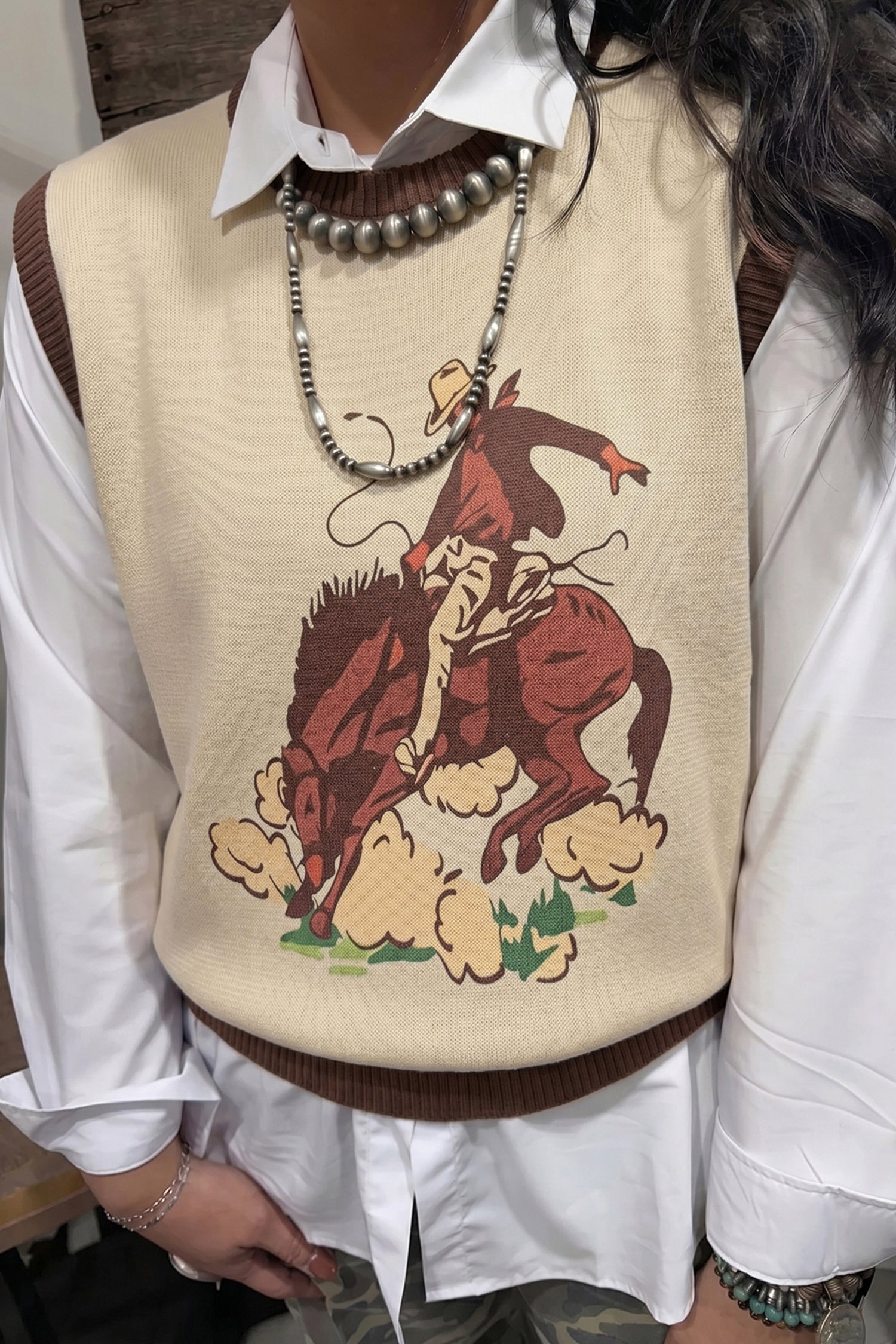 Cowgirl Cozy Knit Vest