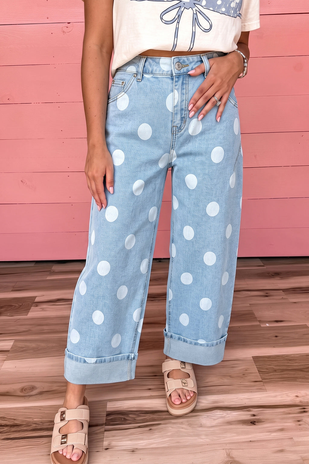 Pretty in Polka Dot Jeans