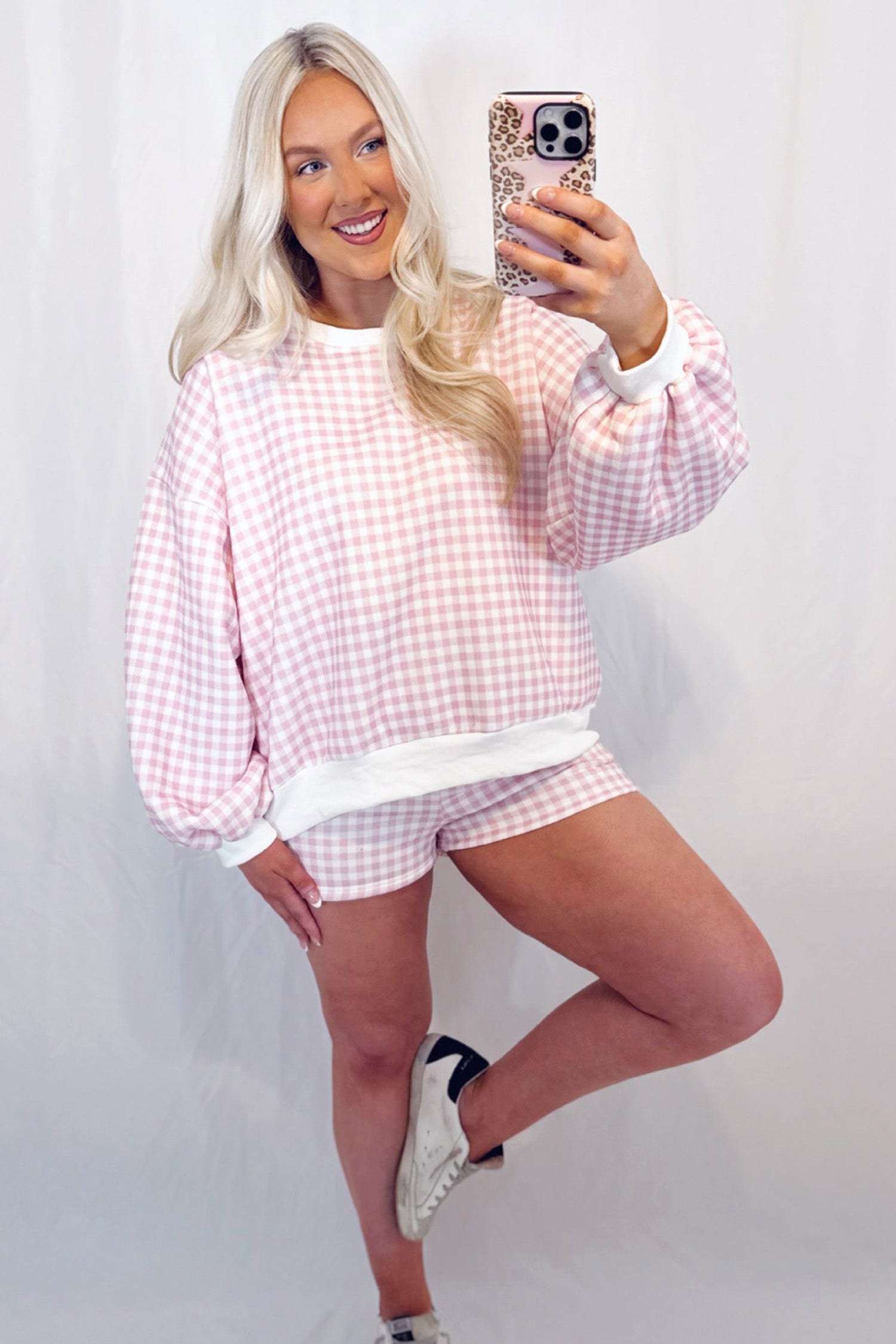 Pretty in Pink Plaid Set