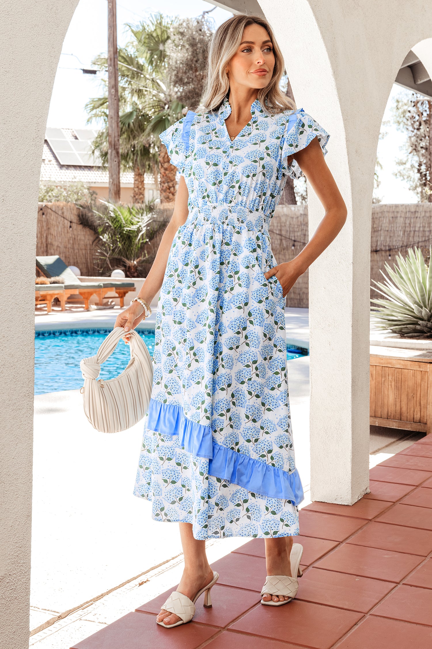 Blue Hydrangea Dreams Dress