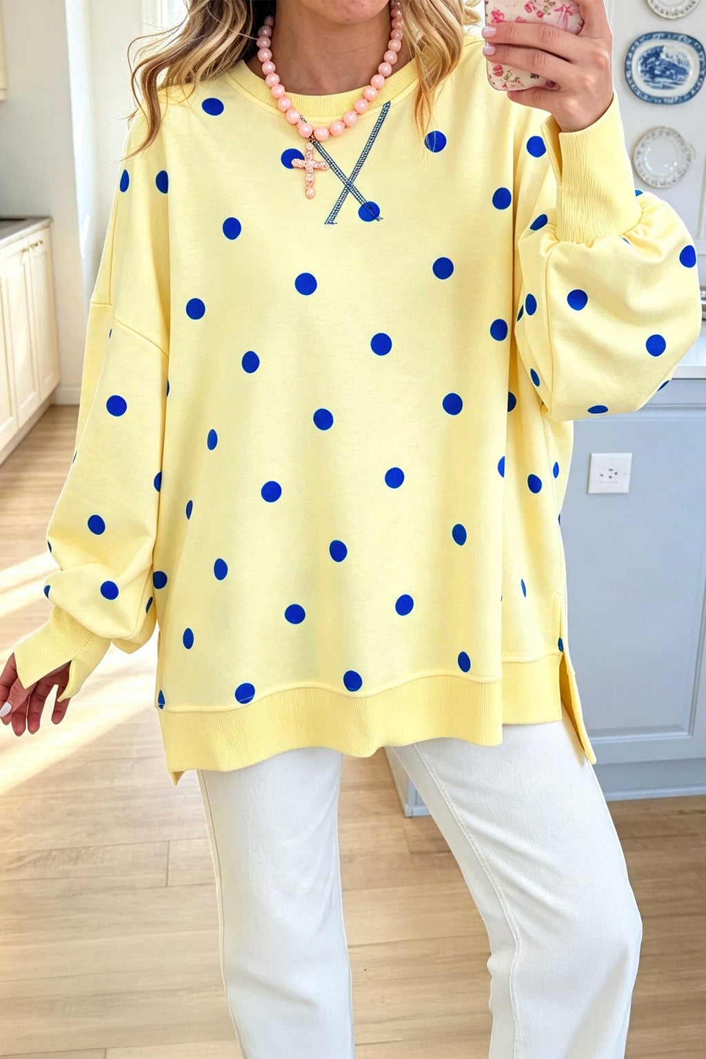 Sunshine Dot Pullover
