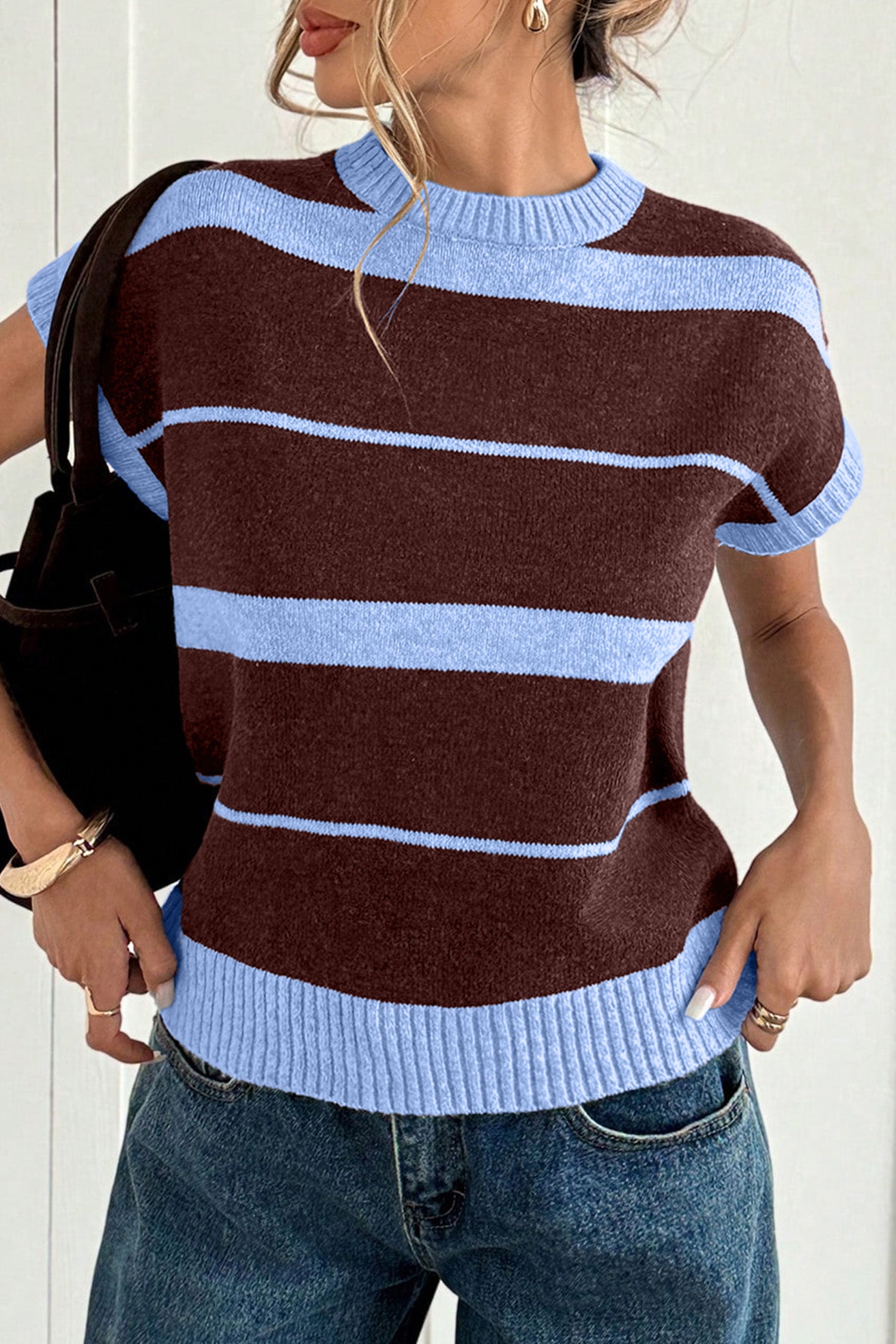 Breezy Blue Stripe Top