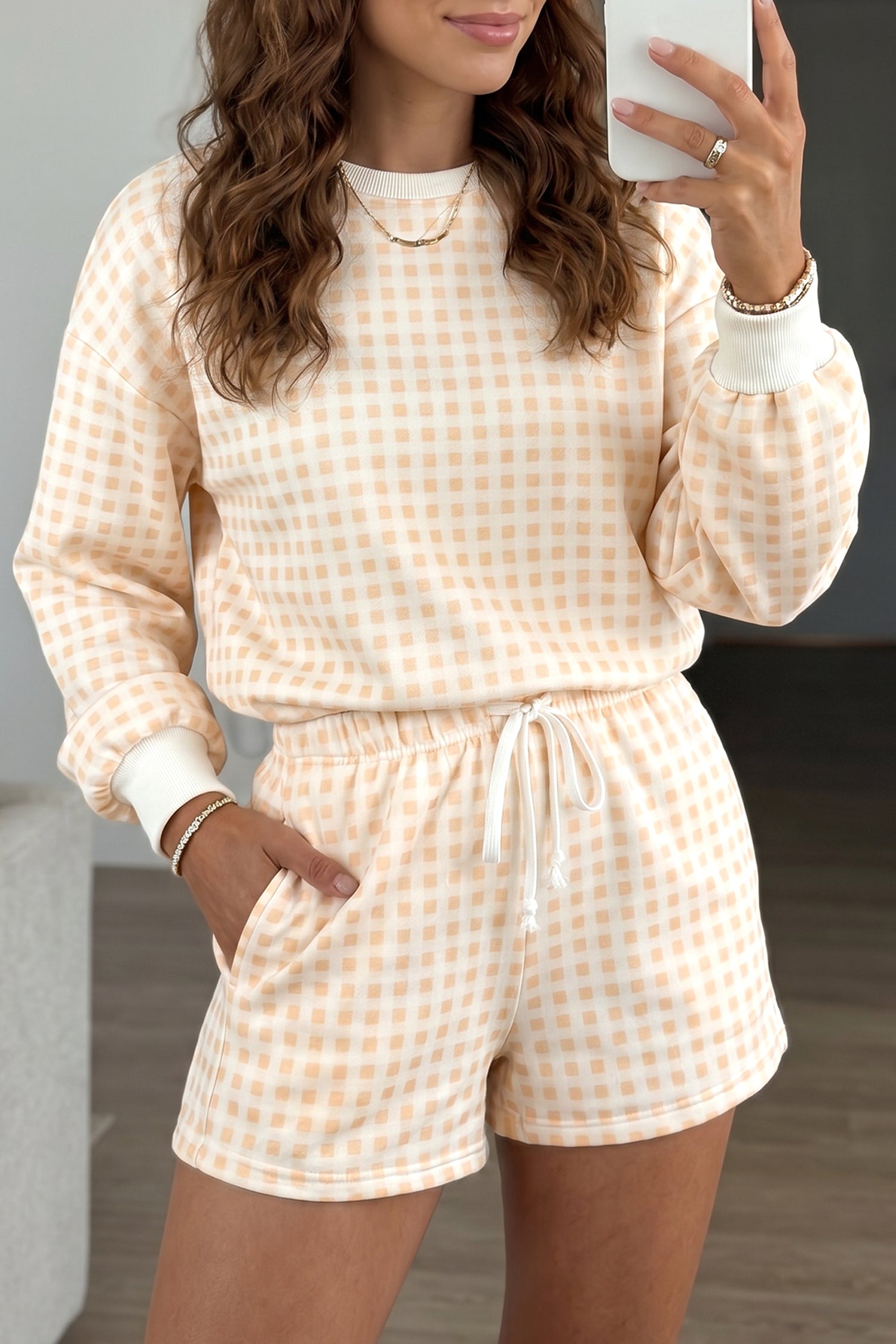Pretty in Pink Plaid Set