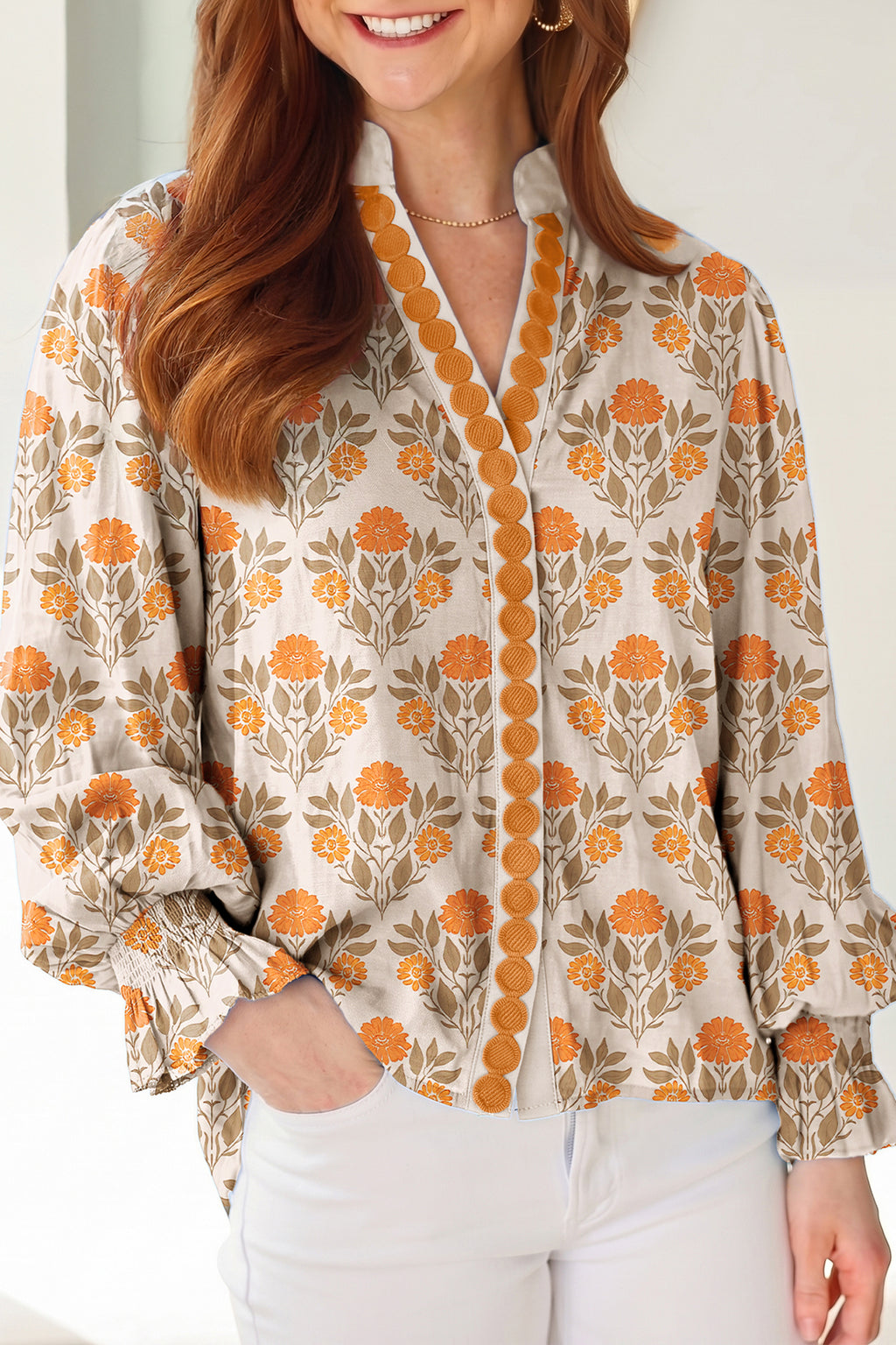 Pumpkin Petals Blouse