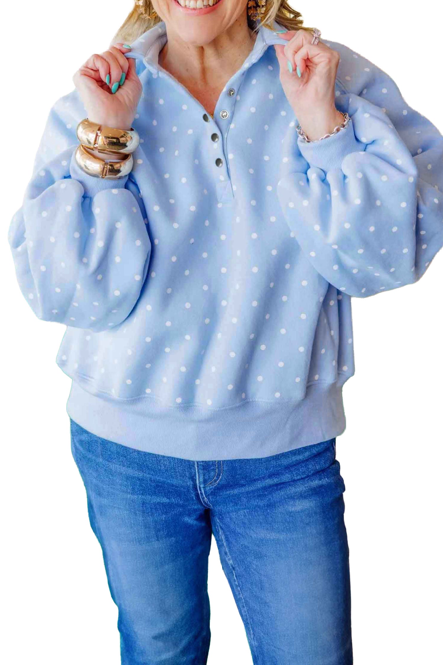 Polka Dot Pretty Sweatshirt