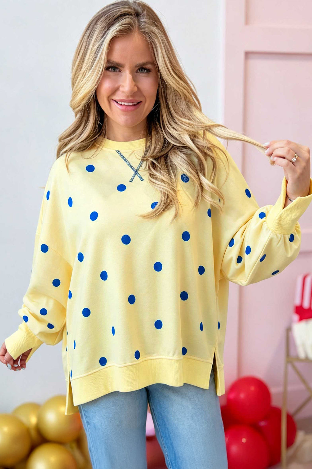 Sunshine Dot Pullover
