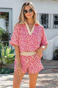 Leopard Printed 2pcs Short Set