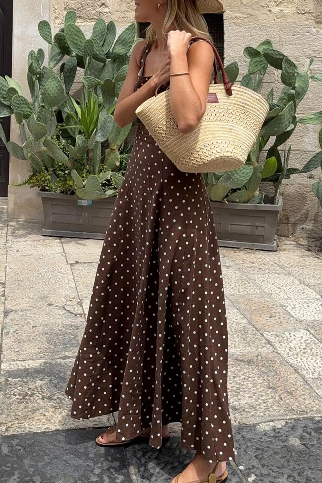 Sweetheart Dot Maxi Dress