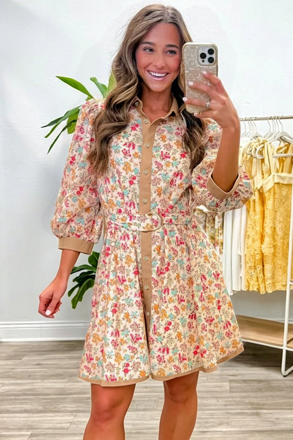Southern Sunset Floral Dress