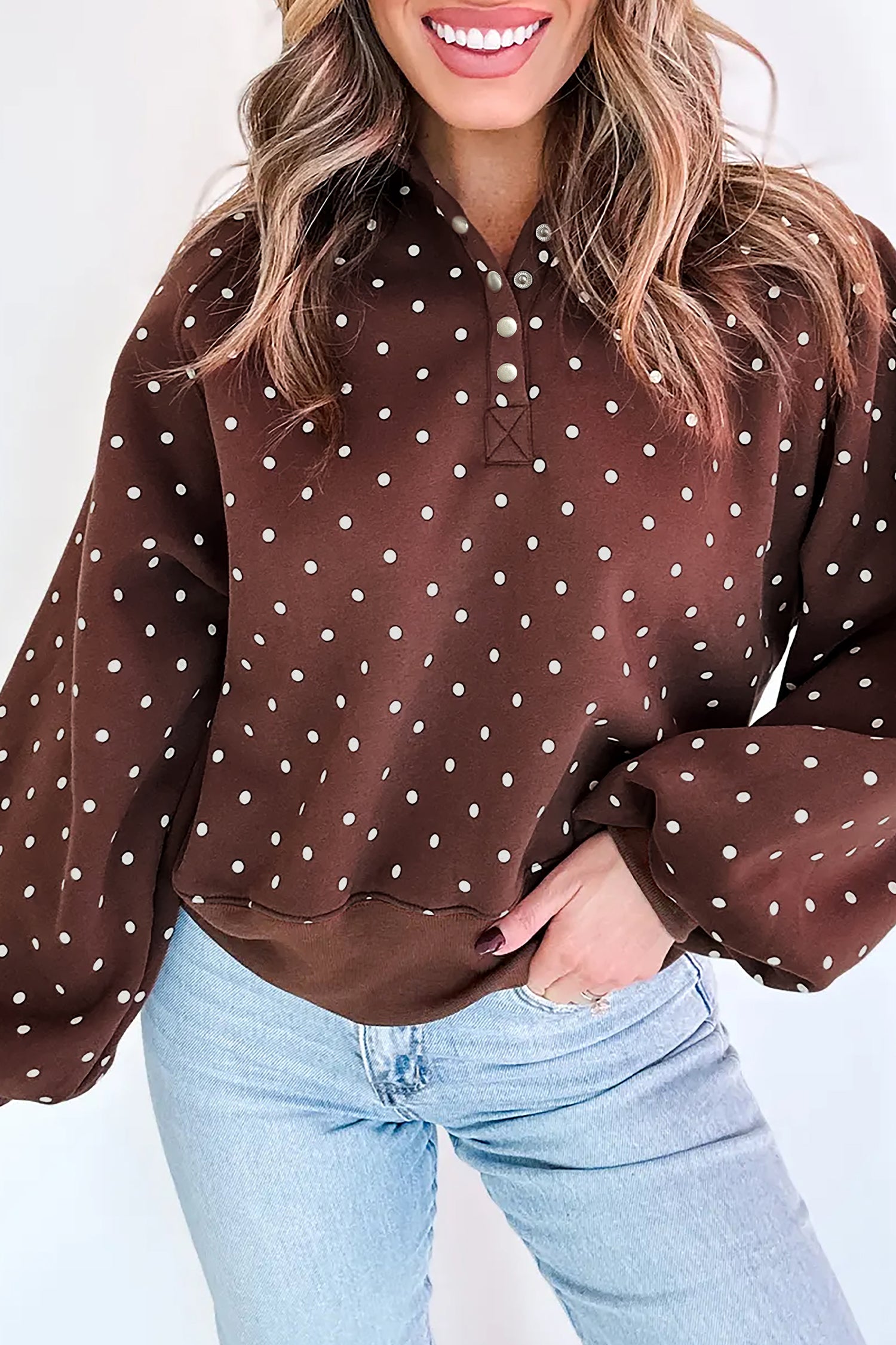 Pretty Polka Pullover
