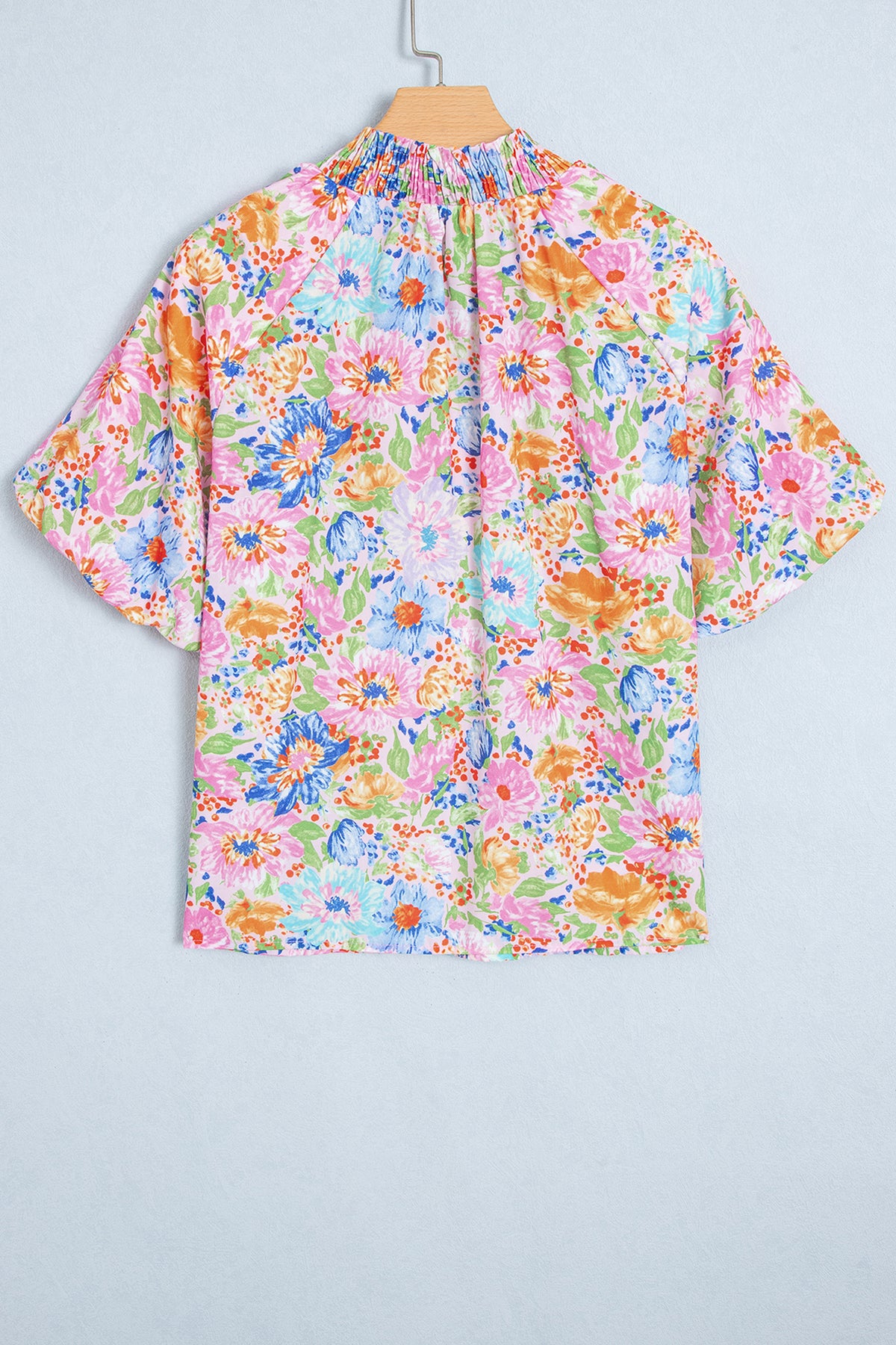 Pink Posy V-Neck Top