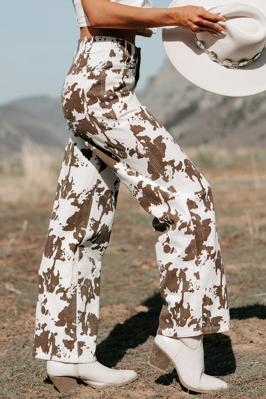 Moo-ve Over Cow Print Jeans