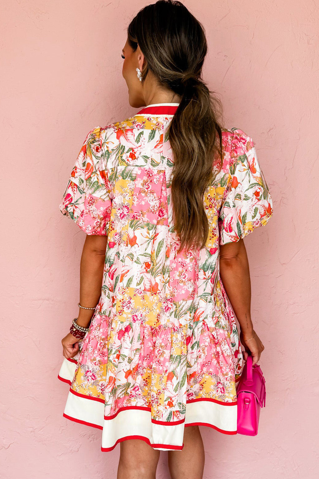 Wild Rose Ruffle Dress