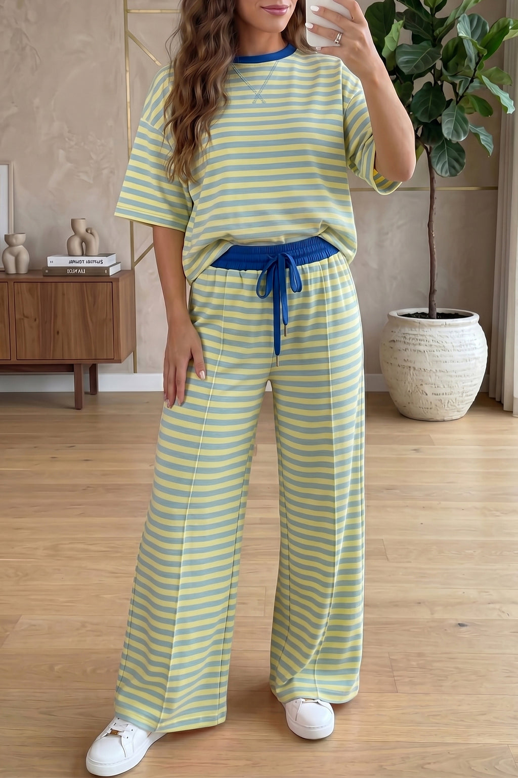 Cozy Colorblock Two-Piece Set