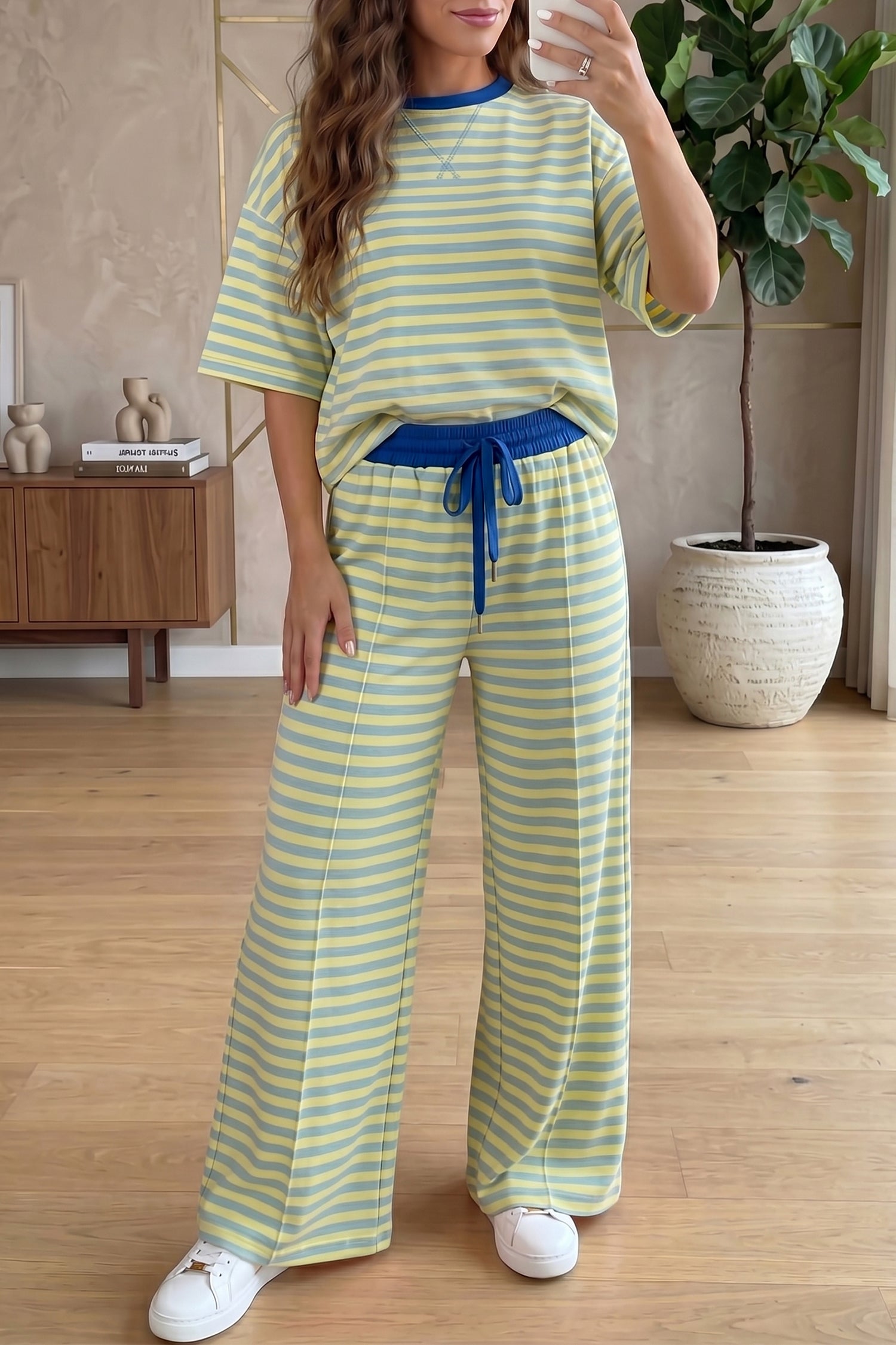 Cozy Colorblock Two-Piece Set