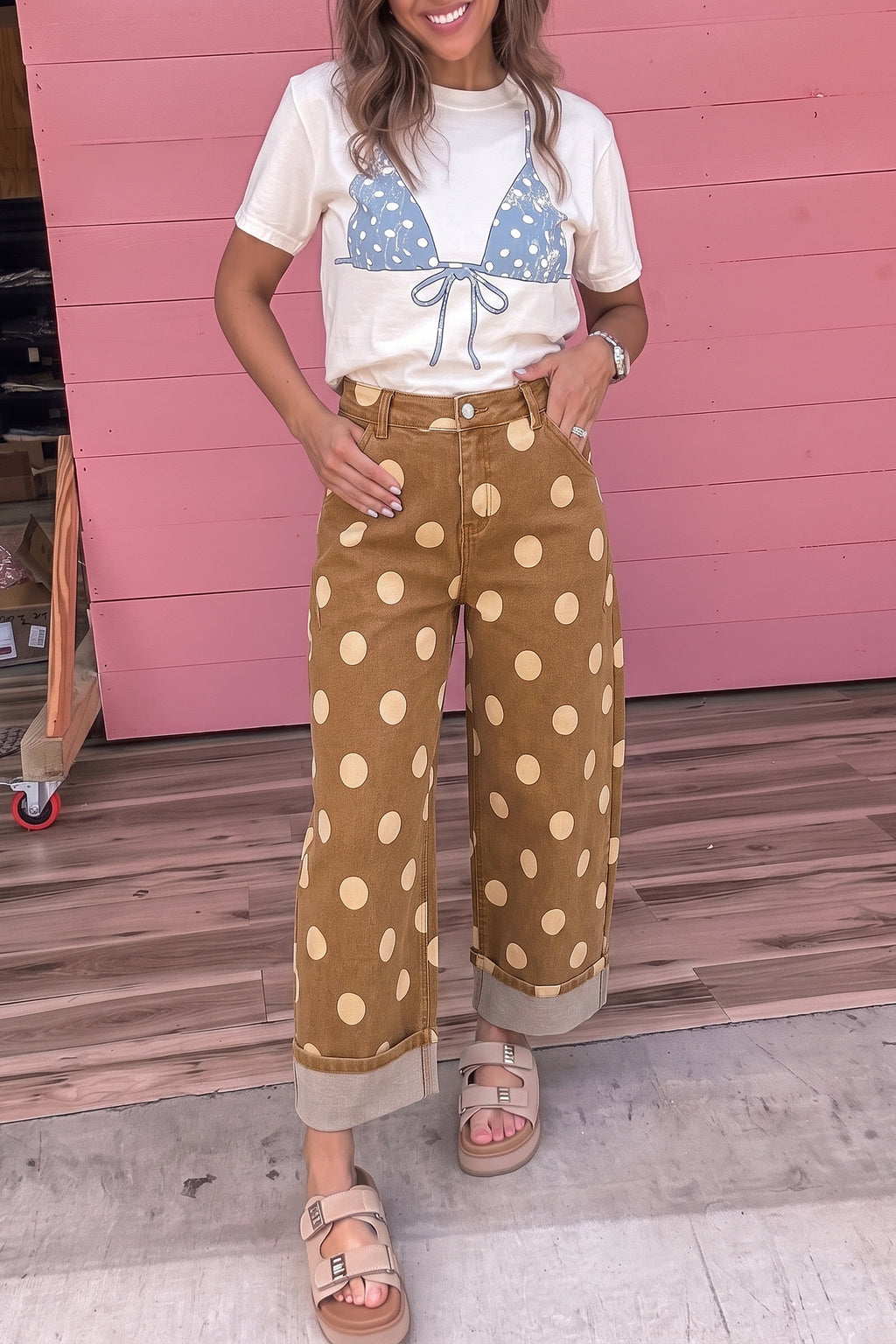 Pretty in Polka Dot Jeans