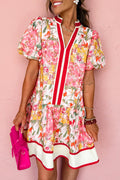 Wild Rose Ruffle Dress