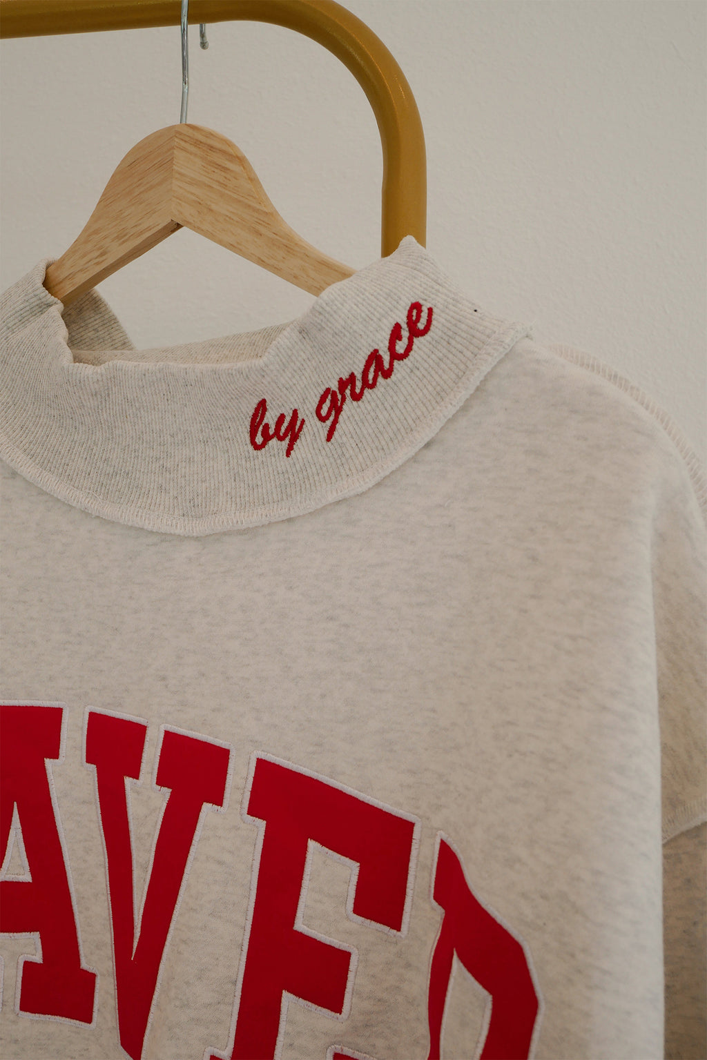 Saved By Grace Embroidered Sweatshirt