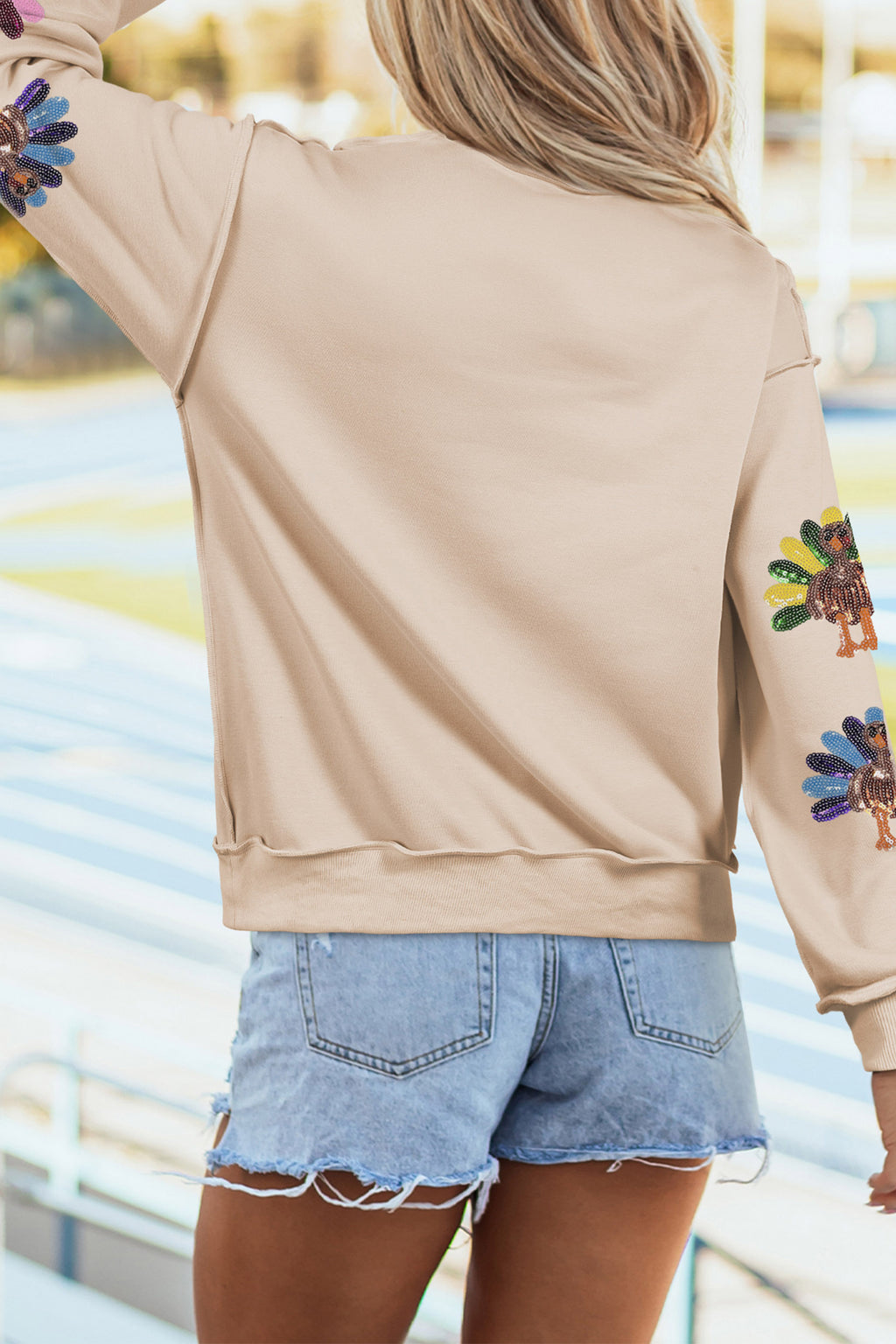 Thankful & Sparkly Turkey Sweatshirt