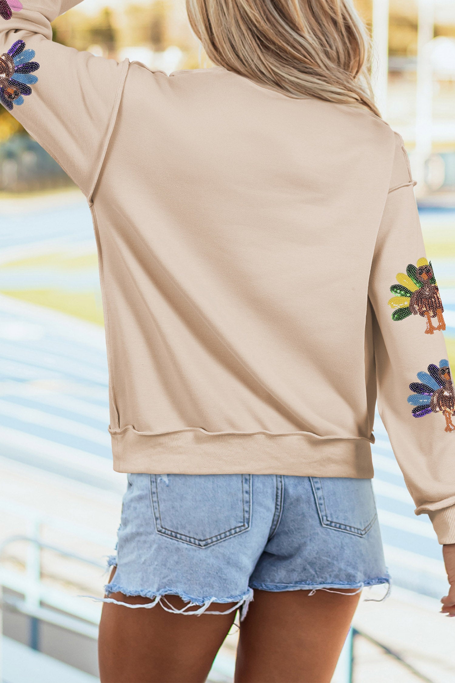 Thankful & Sparkly Turkey Sweatshirt