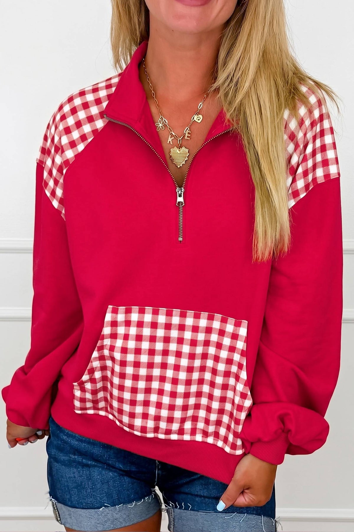 Perfectly Plaid Quarter Zip