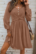 Chestnut Charm Mini Dress