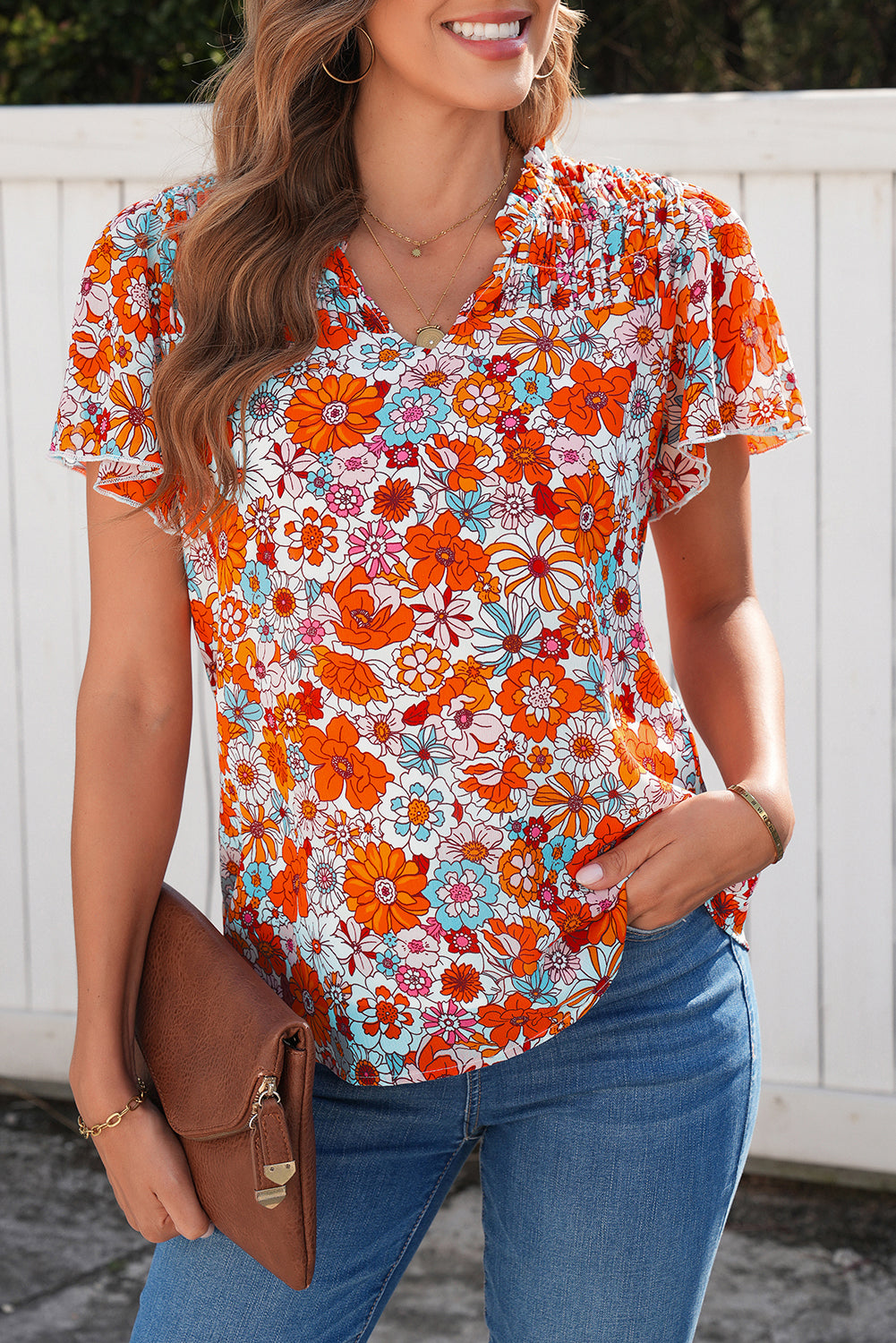 Orange Blossom Blouse