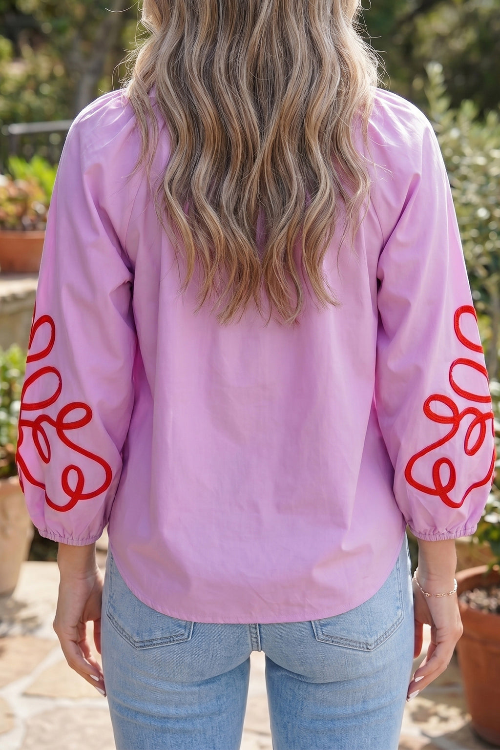 Lavender Bouquet Blouse